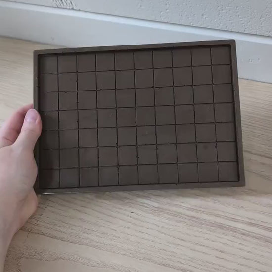 Chocolate Brown Checkerboard Decorative Tray