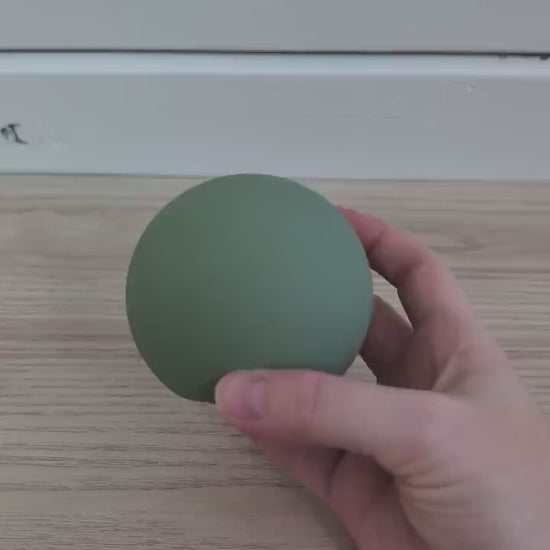 Sage Green Concrete Sphere Bookend