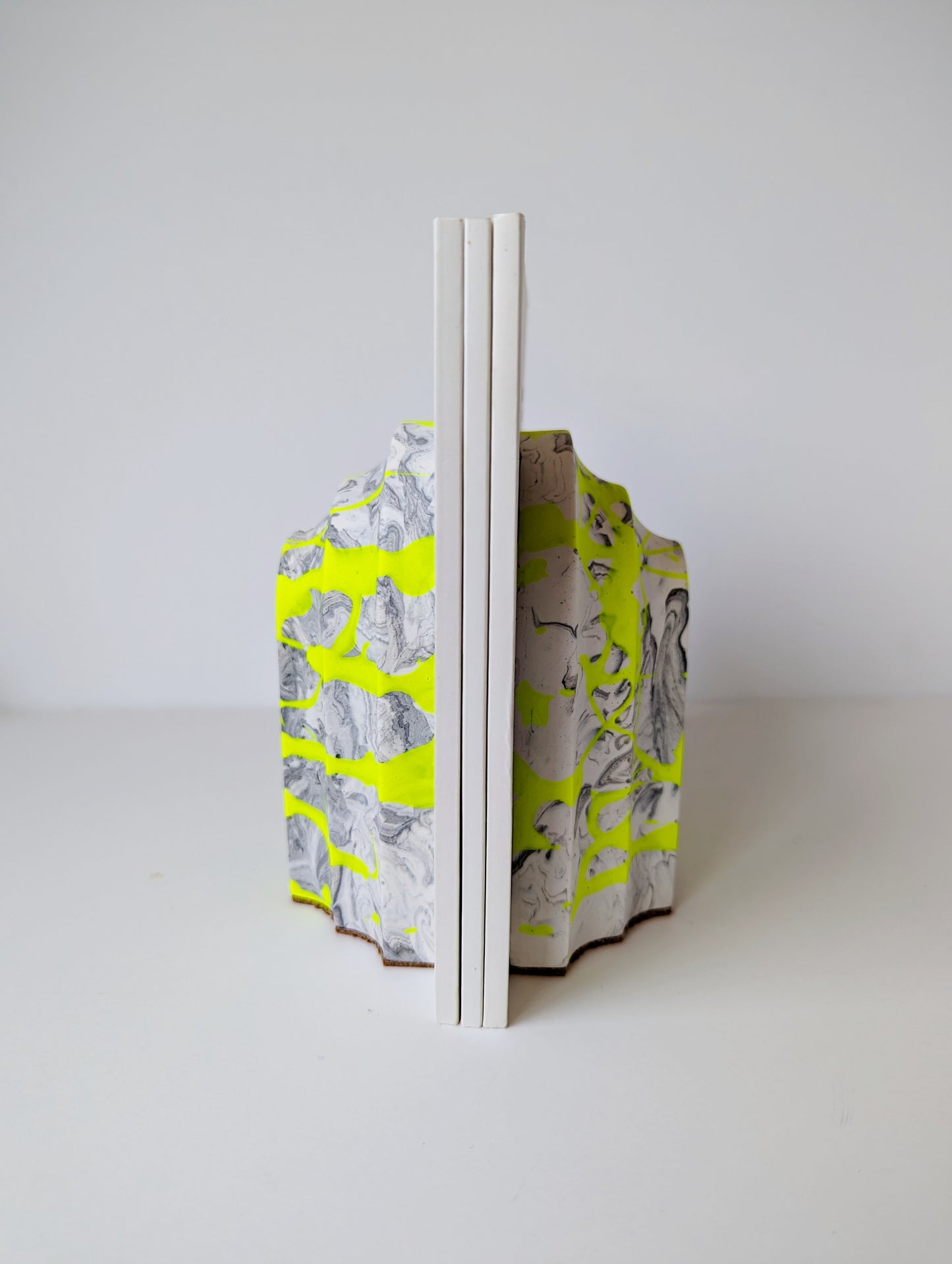 Neon Splatter Arch Bookend