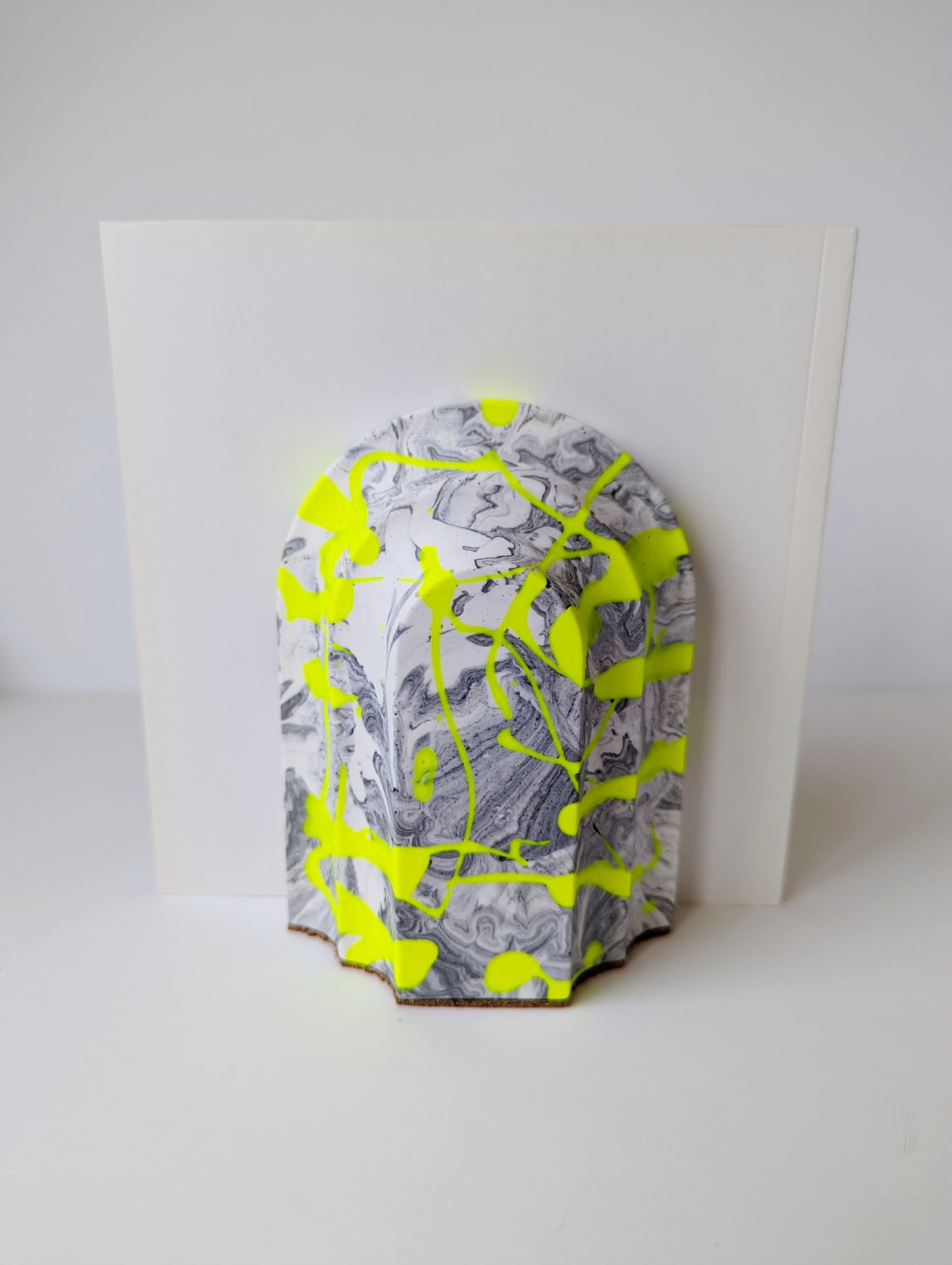 Neon Splatter Arch Bookend