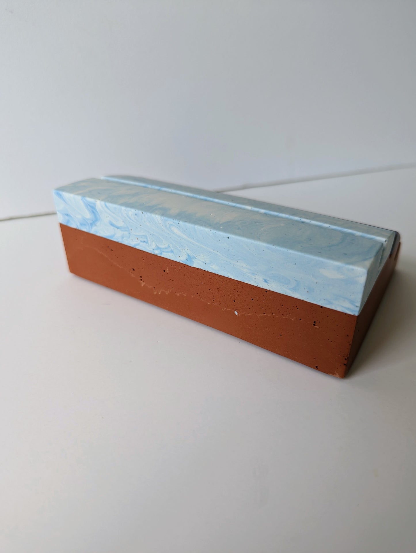 Terracotta Marbled Ring Holder Dish