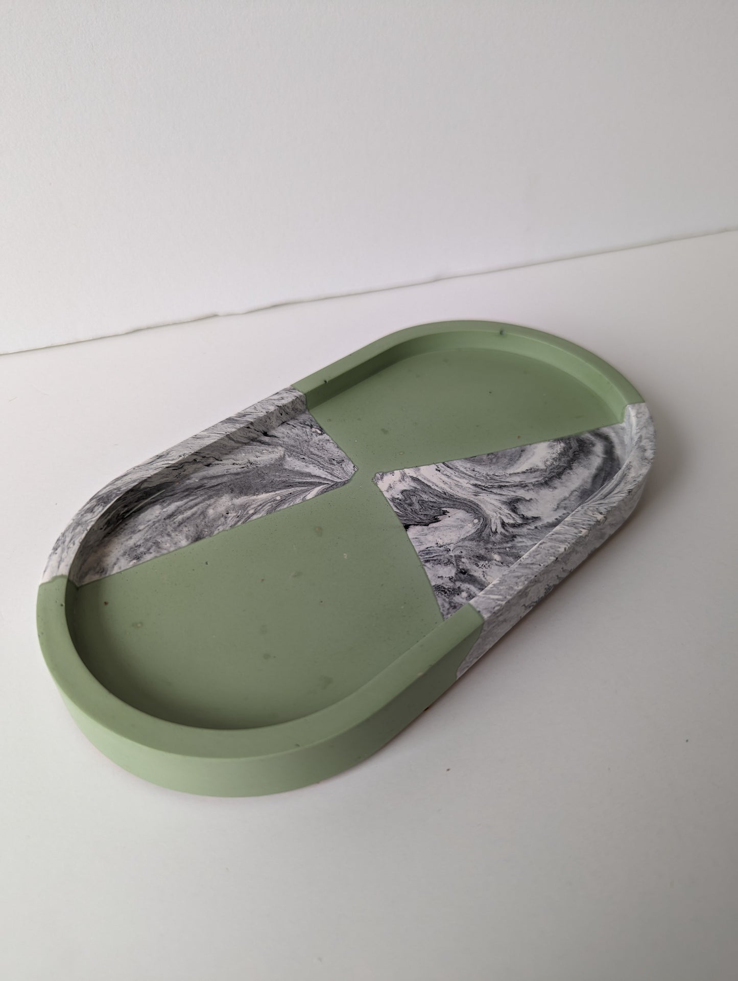 Sage Green & Marble Terrazzo Small Tray