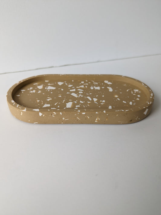 Tan Terrazzo Small Tray