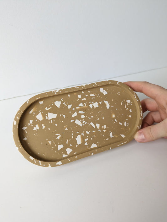 Tan Terrazzo Small Tray