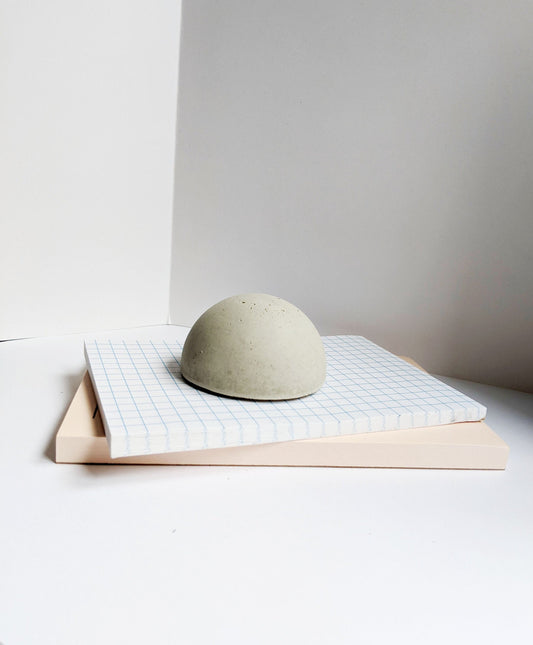 Minimalist Concrete Paperweight. Modern Concrete Home Decor. Home Office Desk Decor.