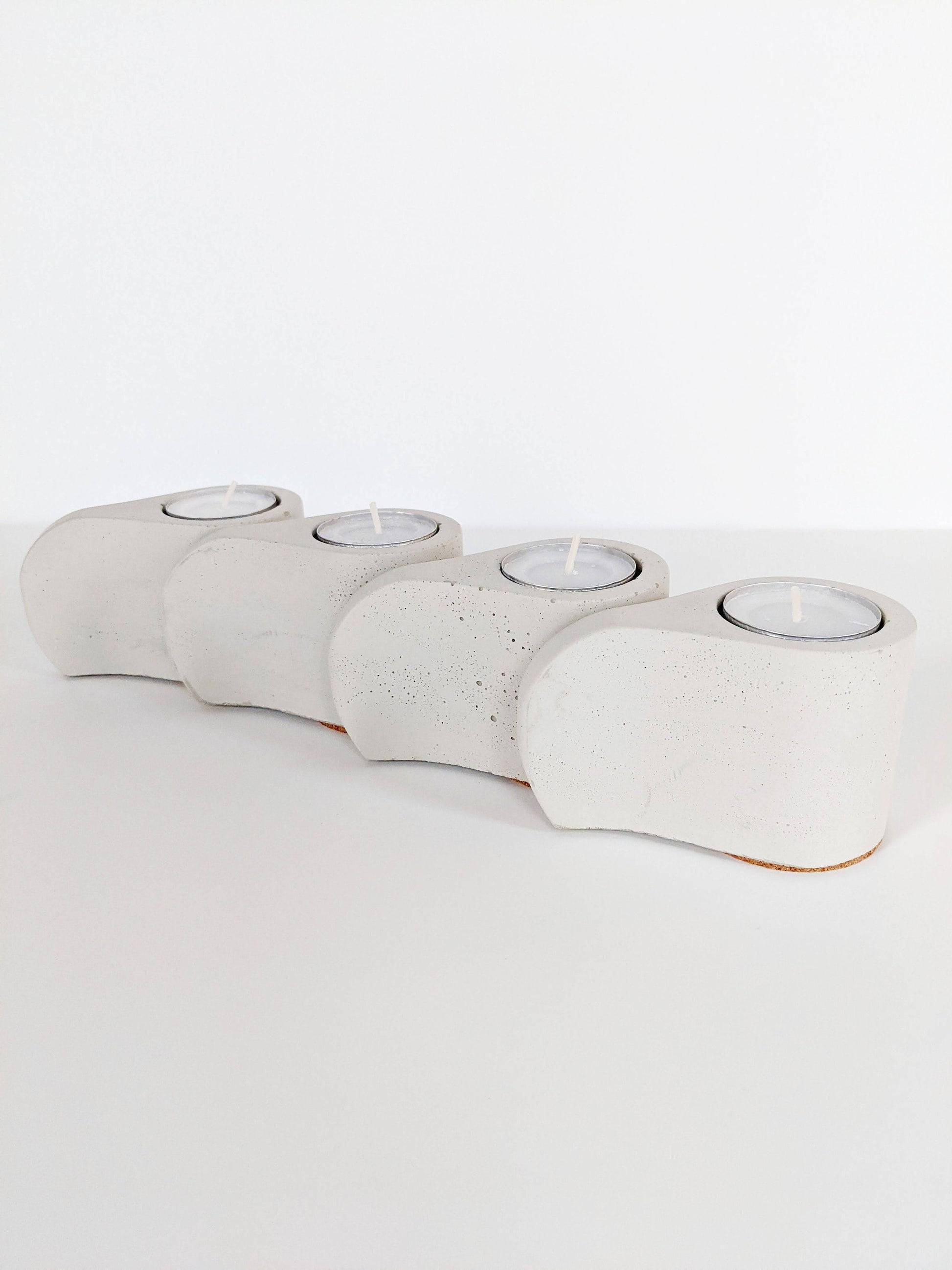 Hygge Handled Tealight Holder. Minimalist Concrete Tealight Candleholder with Handle. Modern Scandi Home Decor. Gifts under 30.