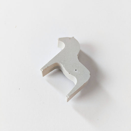 Dala Horse Concrete Magnets. Scandi Minimalist Fridge Magnets. Modern Home Office Magnets. Gifts under 20. Set of 3 Magnets.