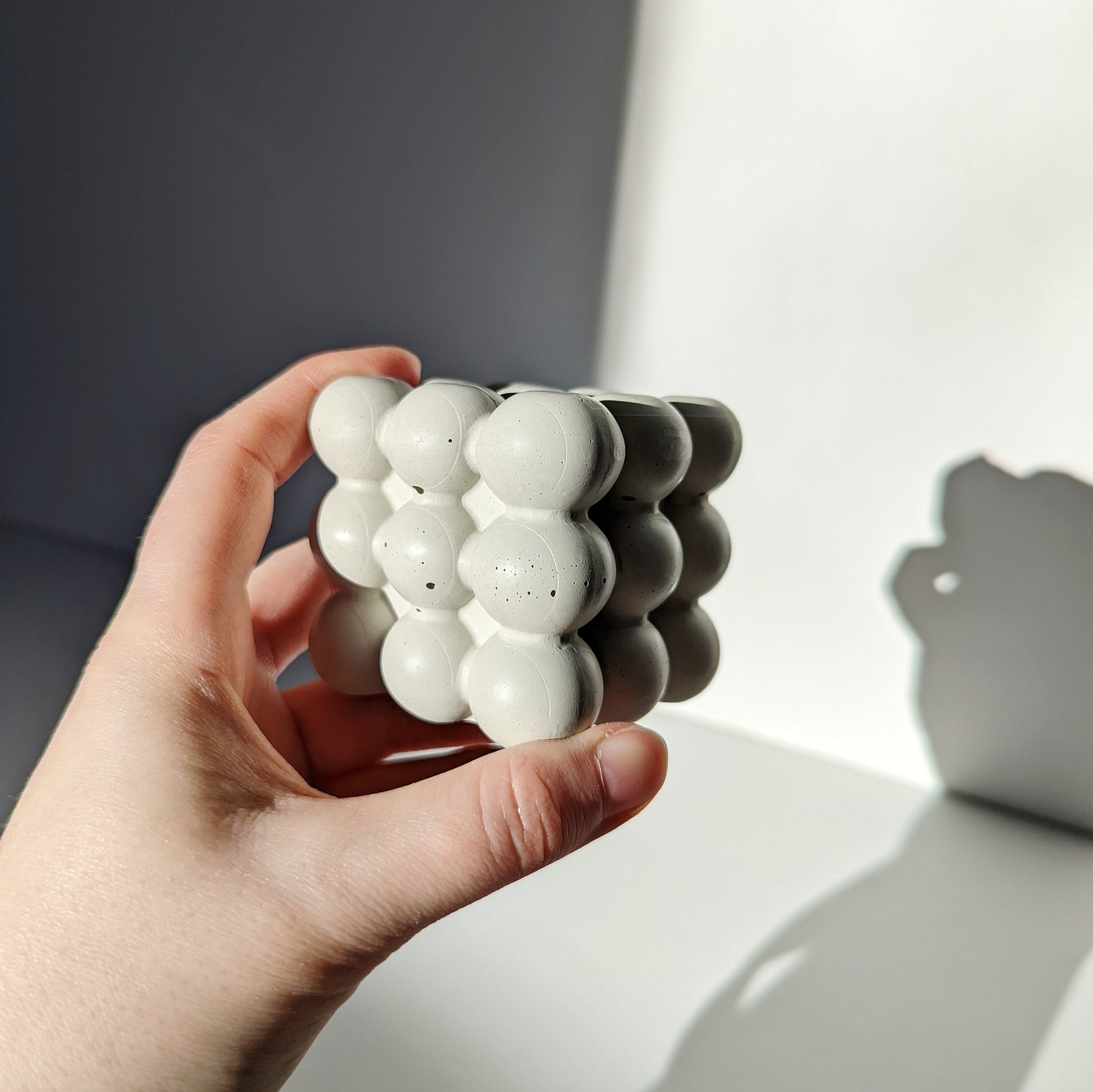 Bubble Concrete Paperweight. Modern Concrete Home Decor. Home Office Desk Decor. Coffee Table Decor.