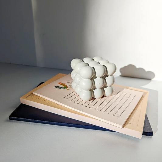 Bubble Concrete Paperweight. Modern Concrete Home Decor. Home Office Desk Decor. Coffee Table Decor.