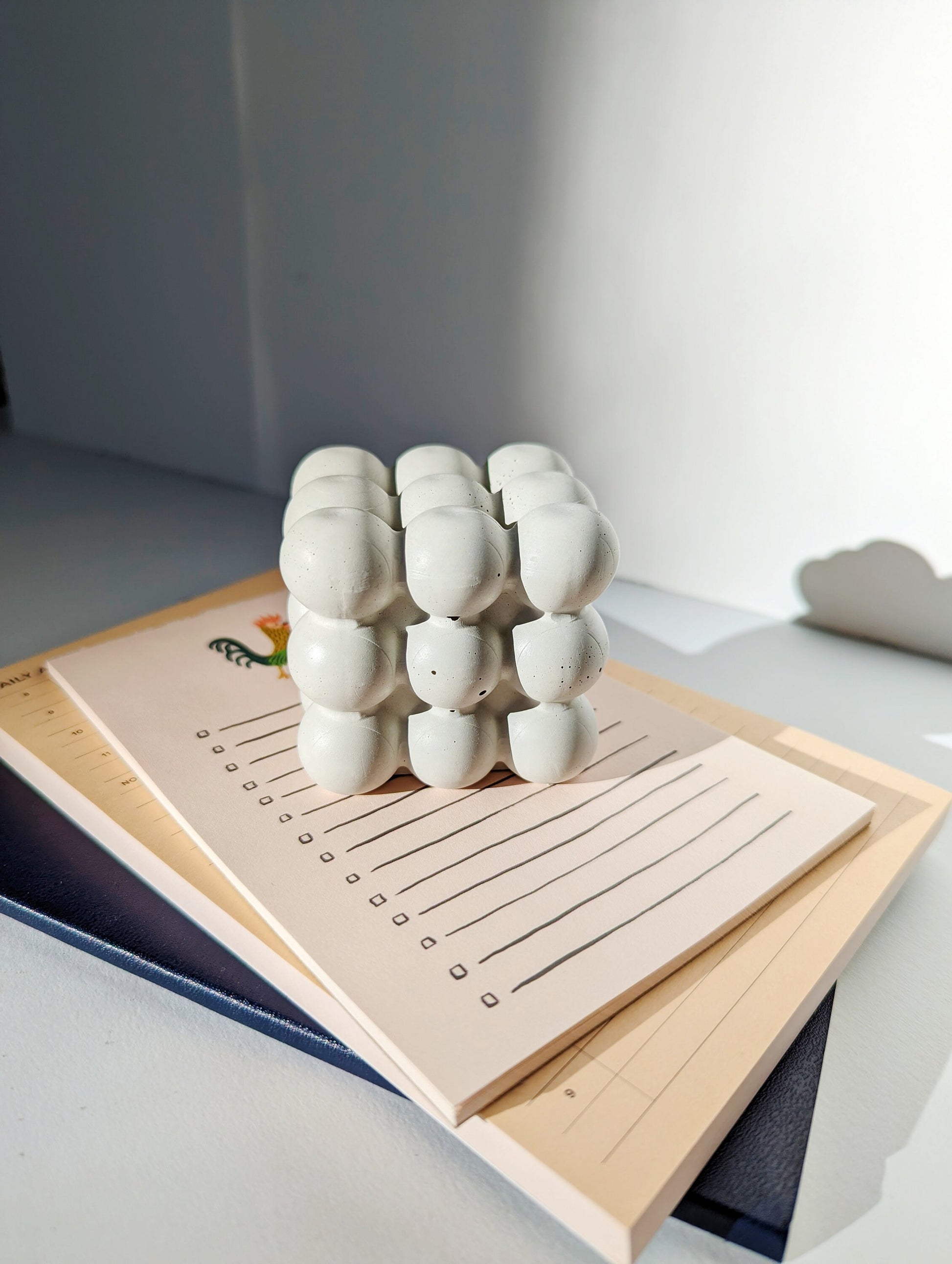 Bubble Concrete Paperweight. Modern Concrete Home Decor. Home Office Desk Decor. Coffee Table Decor.