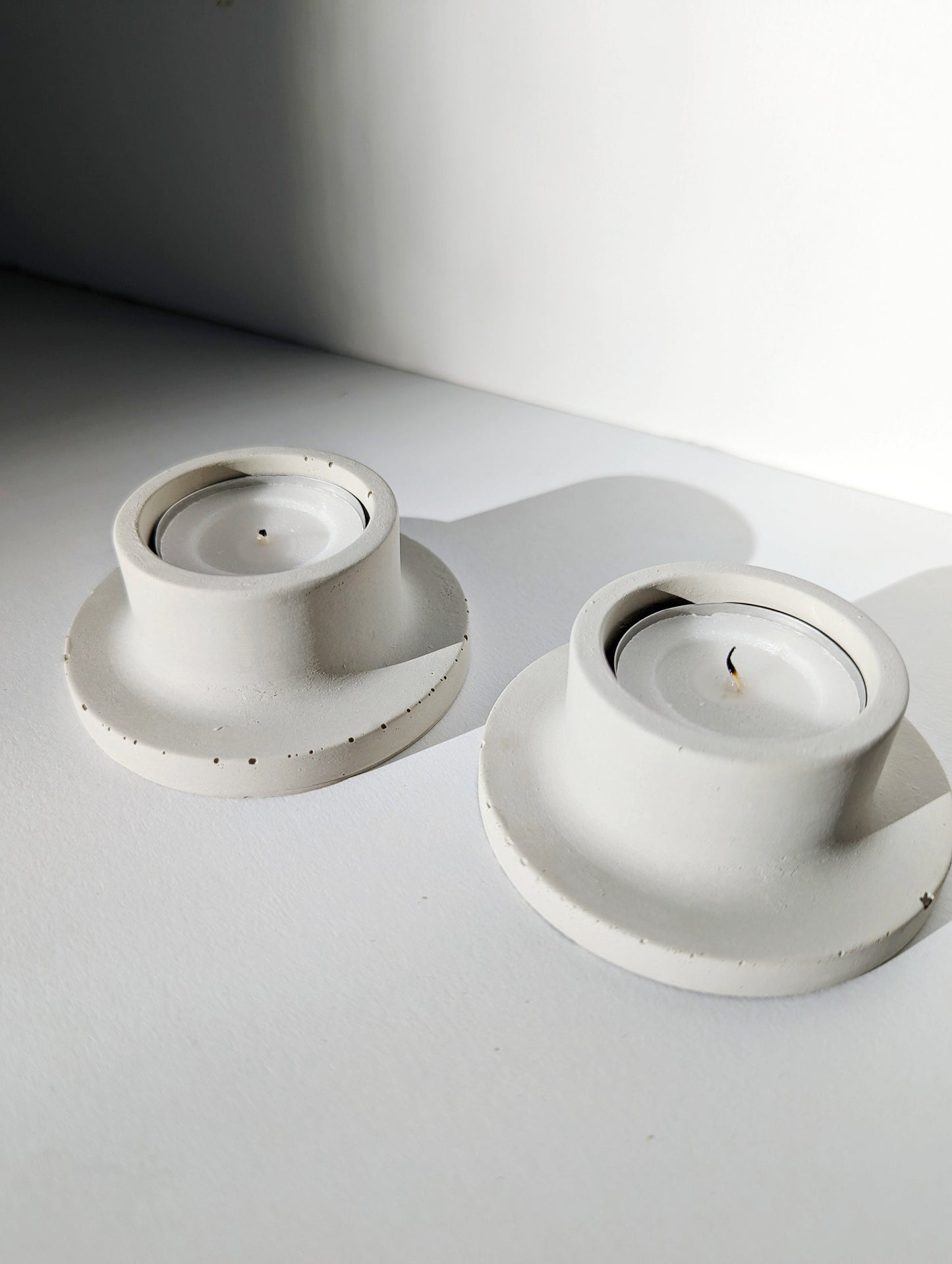 Minimalist Concrete Tealight Holder. Hygge Concrete Candle Holder. Modern Scandi Home Decor. Gifts under 25.