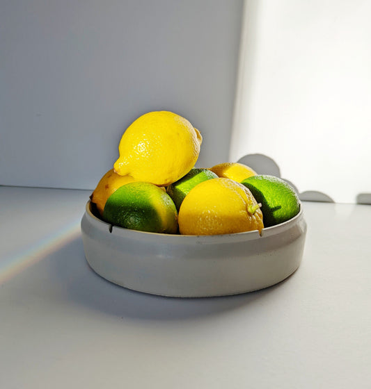 Modern Concrete Bowl. Minimalist Concrete Kitchen Bowl. Scandi Concrete Home Decor. Coffee Table Decor.